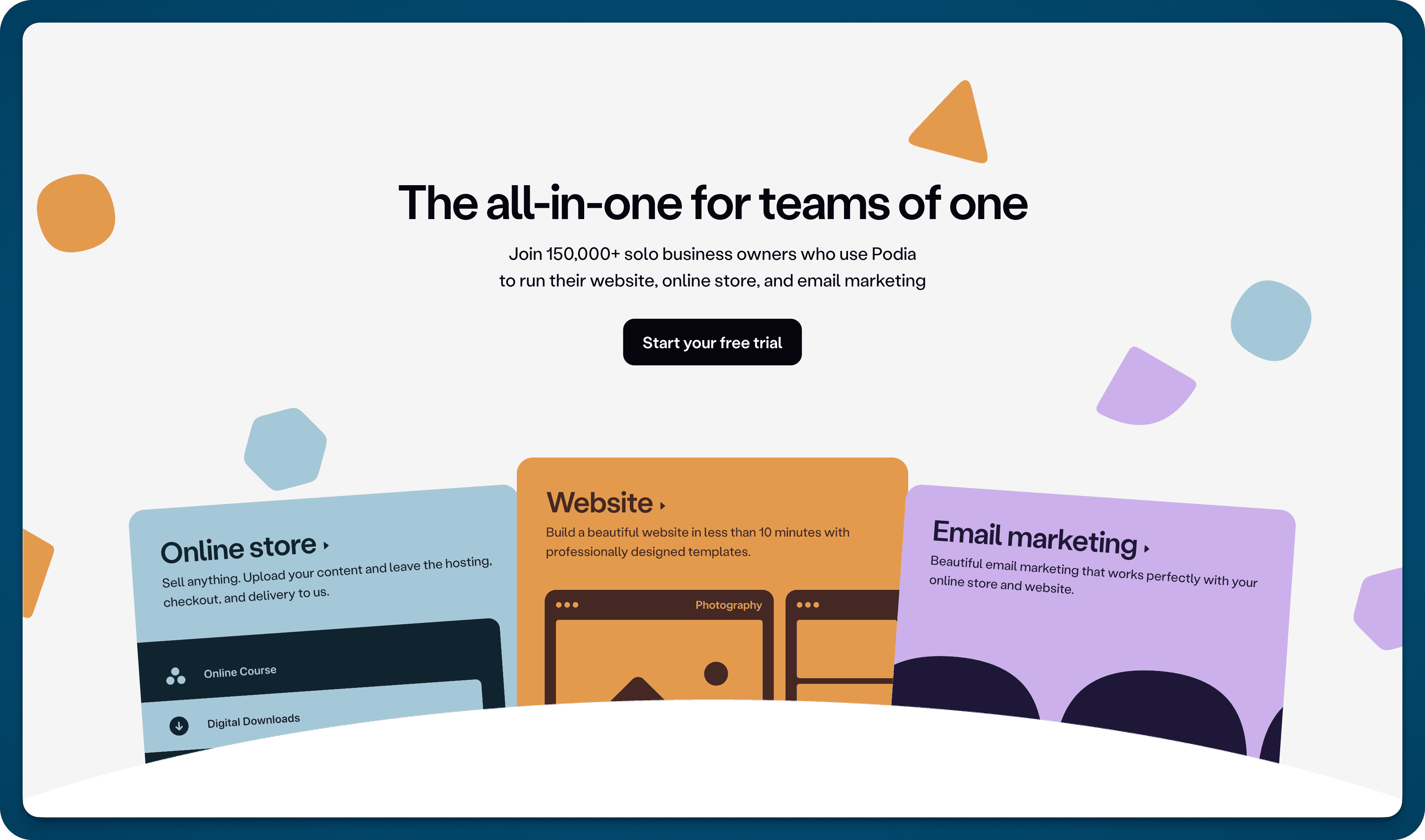 Podia platform - create and sell courses online