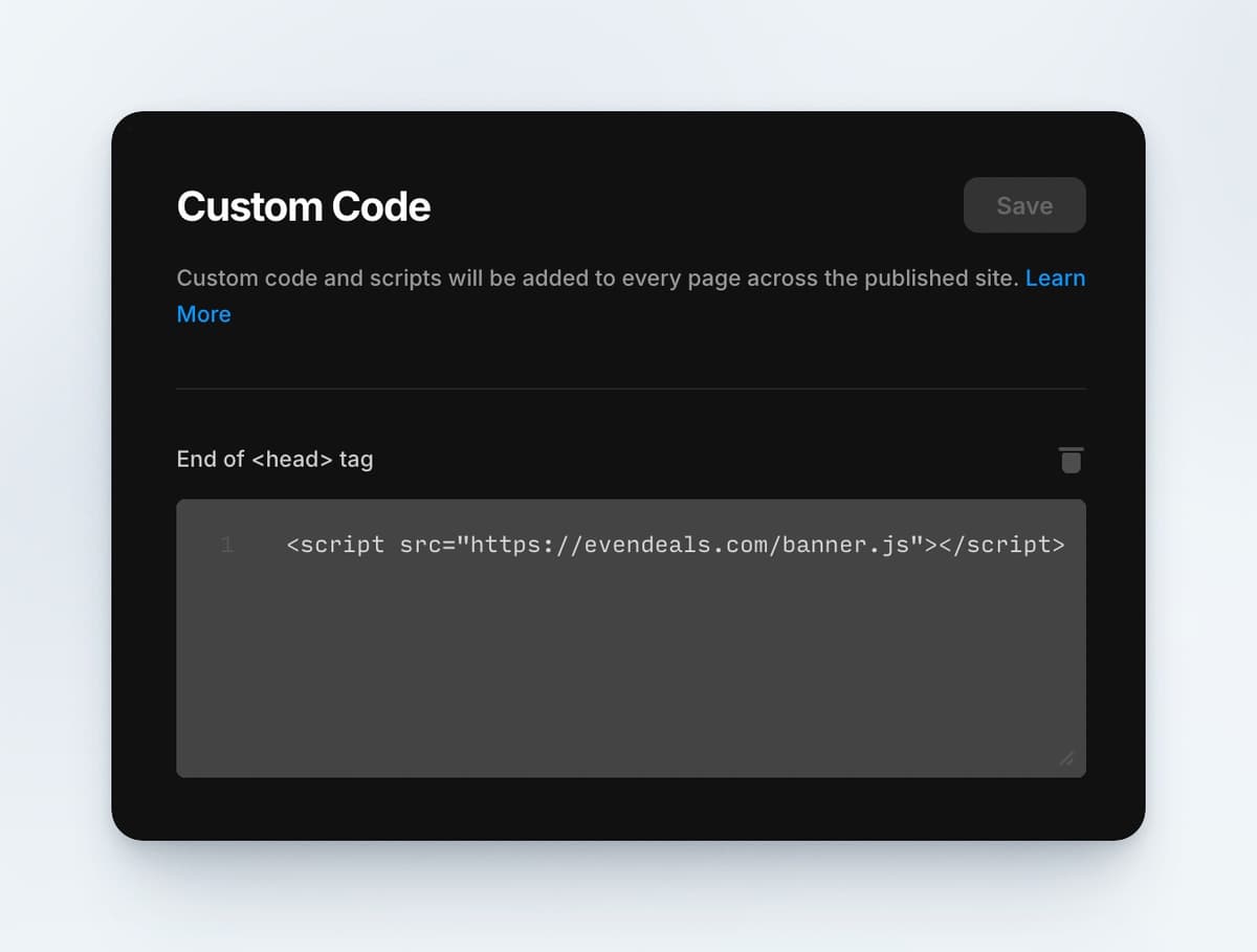 Simple one-line installation code
